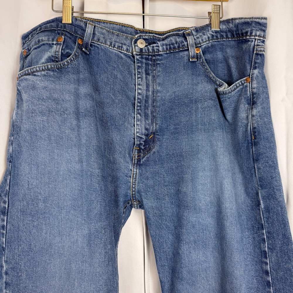 Levis 505 Mens Regular Fit Straight Leg Jeans Blue Medium Wash W40 L30
